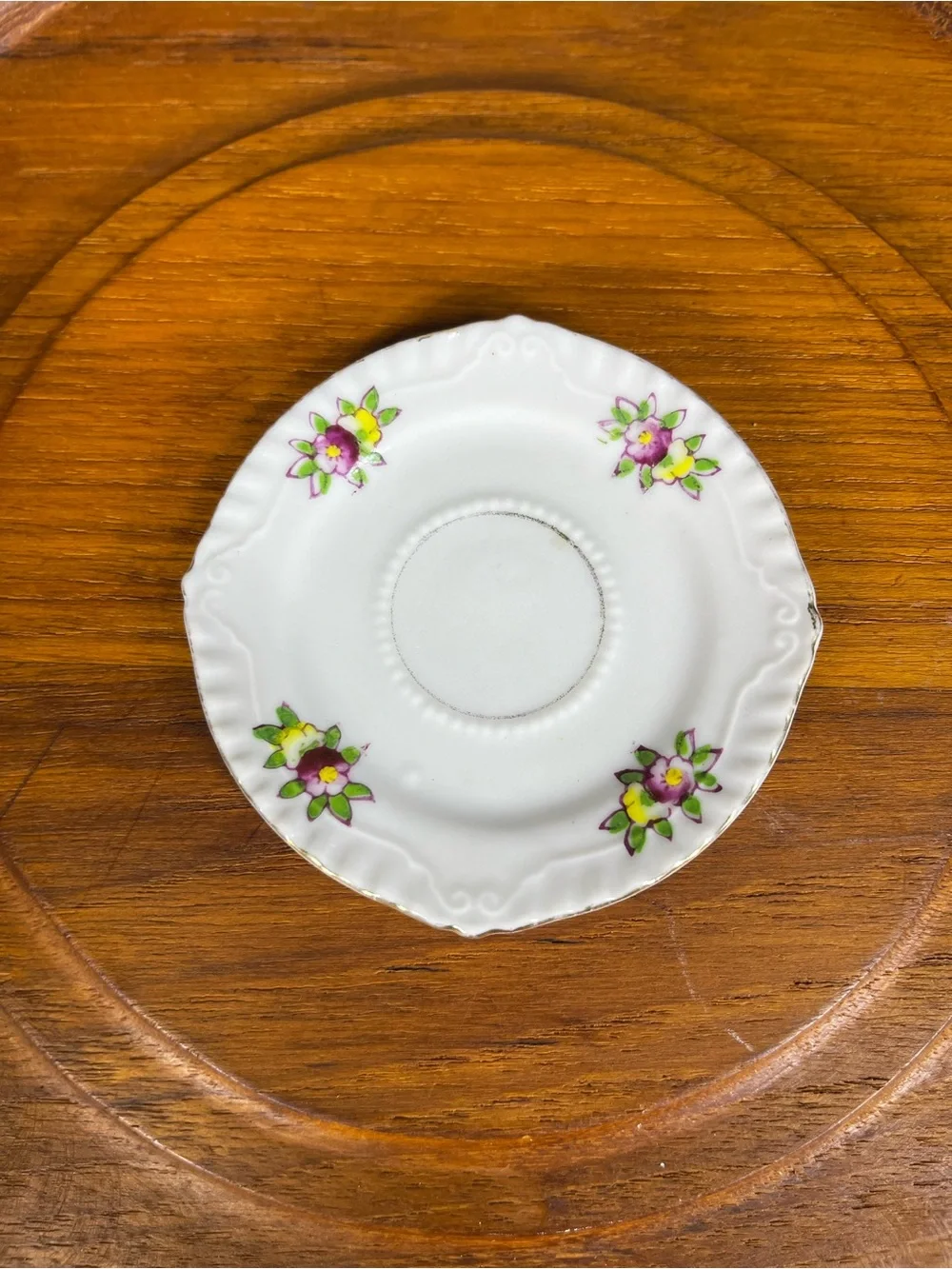 MCM Japanese Miniature Porcelain Saucer